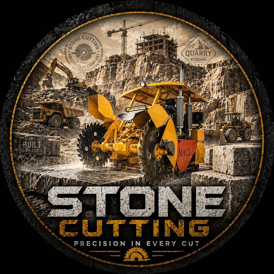 Stone Cutting - Precision in Every Cut promotional badge